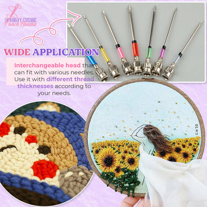 Embroidery Stitching Punch Needles